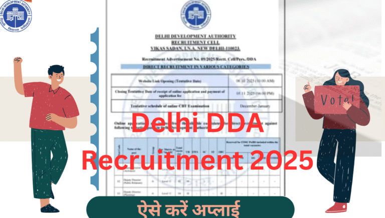 Delhi DDA Recruitment 2025