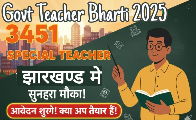 Govt Teacher Bharti 2025: