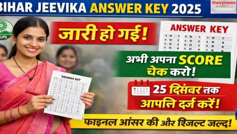 Bihar Jeevika Answer Key 2025