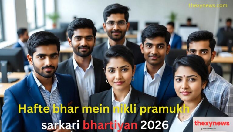 Hafte bhar mein nikli pramukh sarkari bhartiyan 2026